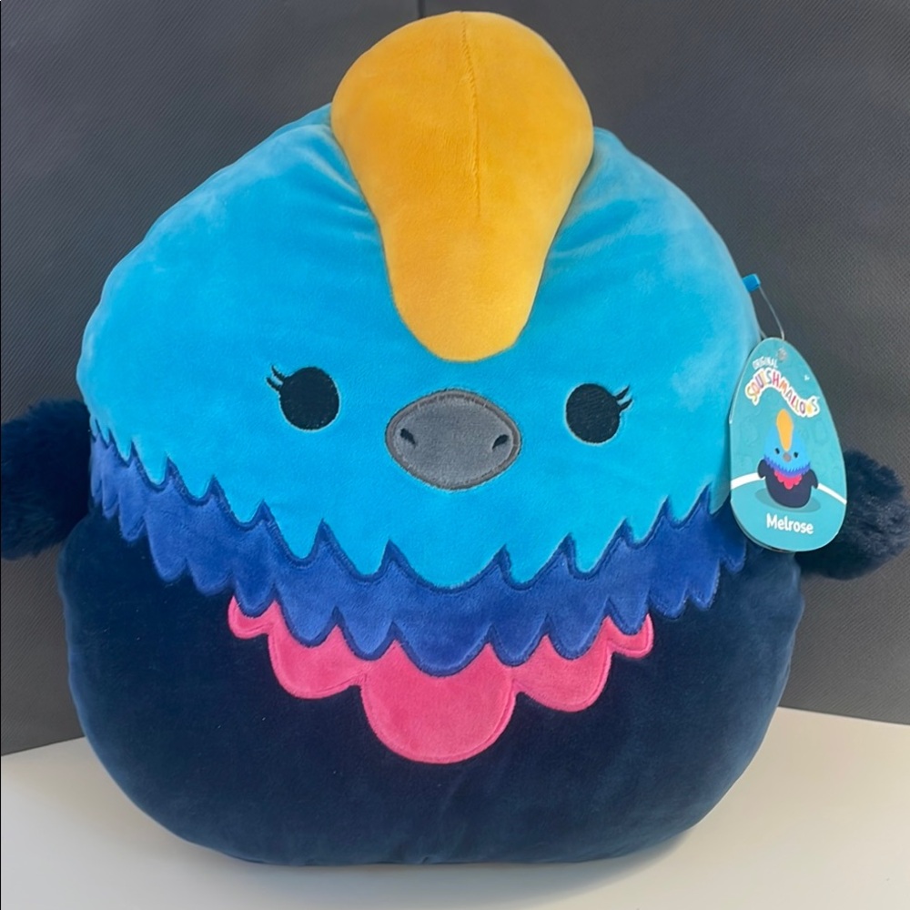 Squishmallows - Melrose Blue and Yellow Plush Toy 12”